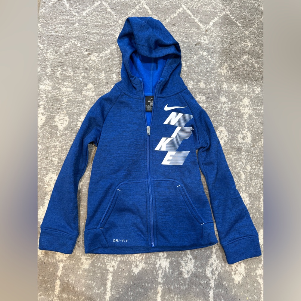 Boys Nike Royal Blue Dri-FIT Jacket (4XS)